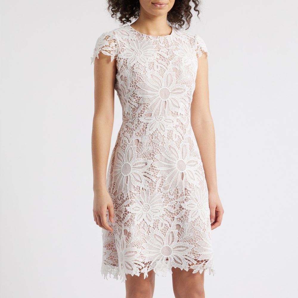 Vince Camuto White Lace Dress